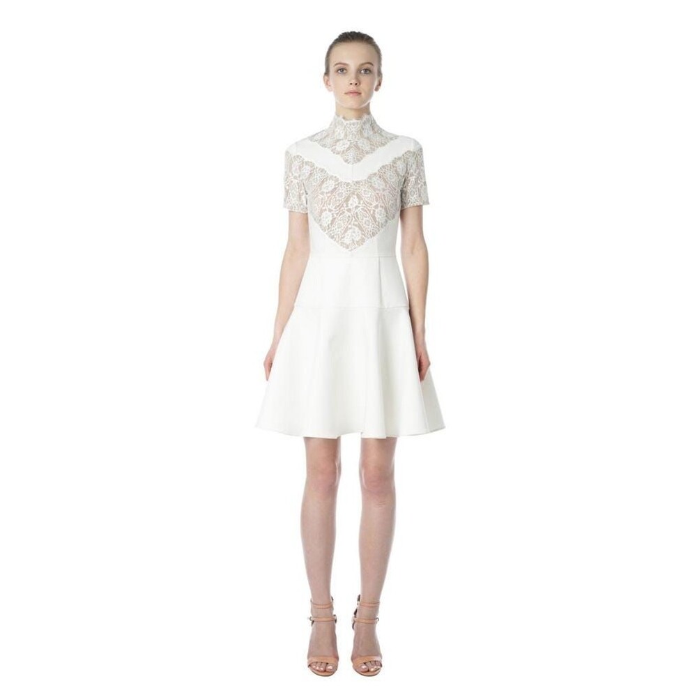 NWT Aijek White Lace Mini Dress